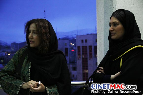 سودابه بیضایی و پانته آ بهرام - جشنواره سی و یکم فیلم فجر - محوطه بیرونی سالن همایشهای برج میلاد 

