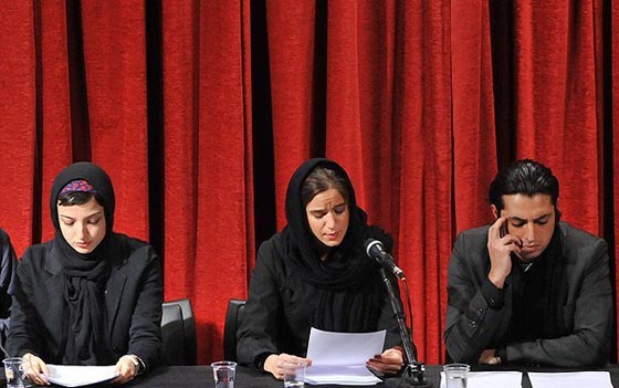 اشکان خطیبی و ستاره پسیانی - نمایشنامه خوانی 