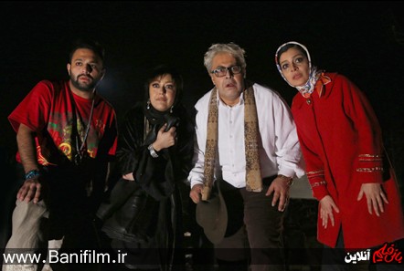 ساره بیات، فرهاد اصلانی، شقایق فرهانی و صابر ابر در نمایی از فیلم 