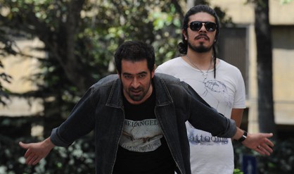 شهاب حسینی و فرید سمواتی در پشت صحنه فیلم 