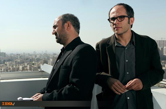بابک حمیدیان و مهران احمدی در نمایی از فیلم 